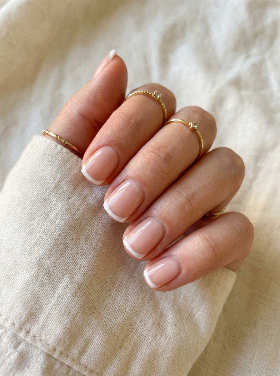 Square French Tips als Nägel Square Sommer Inspiration 2026